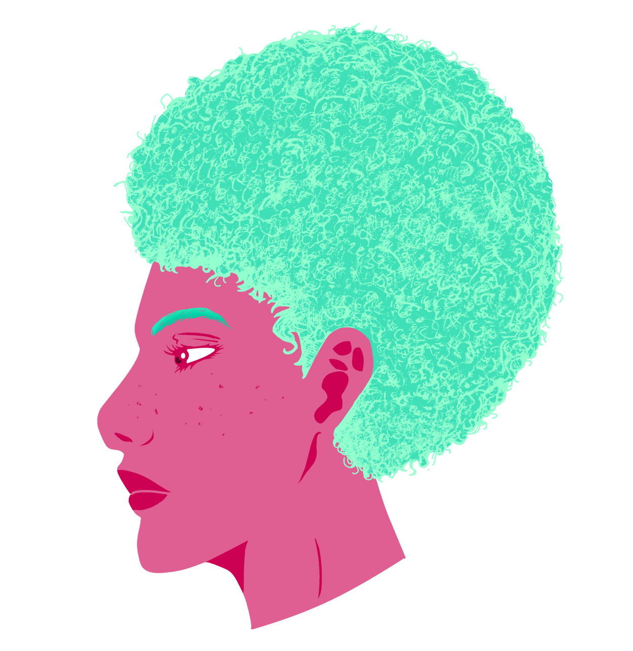 Kezia Michela D., Robin, February 2024, Digital illustration: Robin was first created from the idea of fairy floss, a soft and sweet character with festival energy levels.