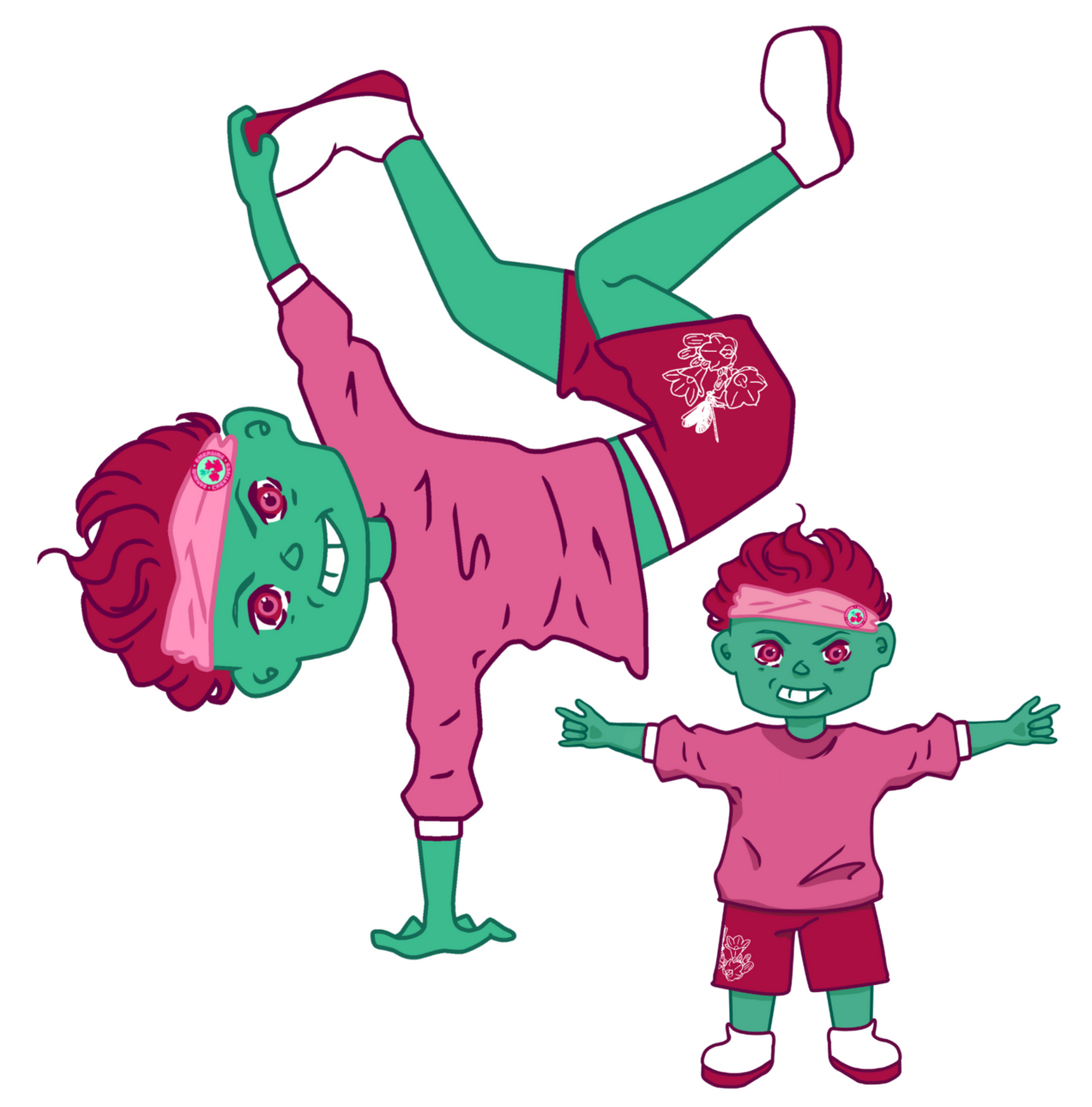 Kezia Michela, Raven Korakas, December 2025, Digital illustration: This energetic and dedicated addition to the team specialises in hip-hop and contemporary, but dabbles in all dance styles and spends his downtime painting awesome murals!