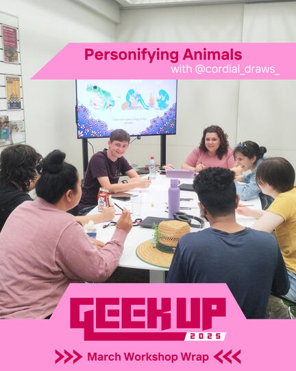 Personifying Animals with Bethany in March 2025.